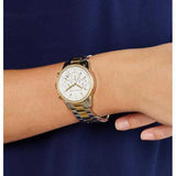 Buy Shop Michael Kors Ritz White Dial Two Tone Steel Strap Watch for Women - MK6474 USA Online