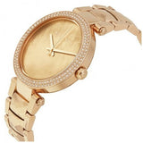 Buy Shop Michael Kors Parker Rose Gold Dial with Diamonds Rose Gold Steel Strap Watch for Women - MK6426 USA Online