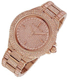 Buy Shop Michael Kors Camille Crystal Rose Gold Dial Rose Gold Steel Strap Watch for Women - MK5862 USA Online