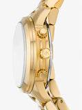 Buy Shop Michael Kors Runway 18K Gold-Plated Triple Wrap Gold Dial Gold Steel Strap Watch for Women - MK7450 USA Online