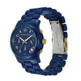 Buy Shop Michael Kors Runway Analog Blue Dial Blue Steel Strap Watch for Women - MK7332 USA Online