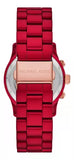 Buy Shop Michael Kors Runway Analog Chronograph Red Dial Red Steel Strap Watch for Women - MK7436 USA Online