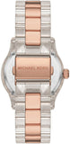 Buy Shop Michael Kors Runway Analog Crystals Rose Gold Dial Two Tone Steel Strap Watch for Women - MK7355 USA Online