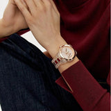 Buy Shop Michael Kors Runway Analog Crystals Rose Gold Dial Two Tone Steel Strap Watch for Women - MK7355 USA Online