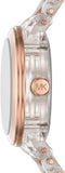 Buy Shop Michael Kors Runway Analog Crystals Rose Gold Dial Two Tone Steel Strap Watch for Women - MK7355 USA Online