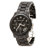 Buy Shop Michael Kors Runway Black Ceramic Dial Black Steel Strap Watch for Women - MK5162 USA Online