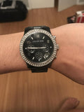 Buy Shop Michael Kors Runway Black Dial Black Steel Strap Watch for Women - MK5190 USA Online