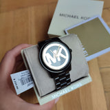 Buy Shop Michael Kors Runway Black Dial Black Steel Strap Watch for Women - MK6057 USA Online