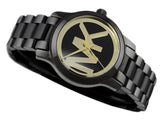 Buy Shop Michael Kors Runway Black Dial Black Steel Strap Watch for Women - MK6057 USA Online
