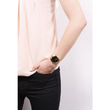 Buy Shop Michael Kors Runway Black Dial Gold Steel Strap Watch for Women - MK3478 USA Online
