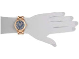Buy Shop Michael Kors Runway Blue Dial Rose Gold Stainless Steel Strap Watch for Women - MK7065 USA Online