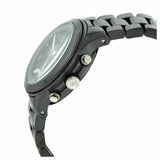 Buy Shop Michael Kors Runway Black Ceramic Dial Black Steel Strap Watch for Women - MK5162 USA Online