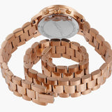 Buy Shop Michael Kors Runway Chronograph Analog Rose Gold Dial Rose Gold Steel Strap Watch for Women - MK7453 USA Online