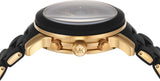 Buy Shop Michael Kors Runway Chronograph Black Dial Black Silicone Strap Watch For Women - MK7385 USA Online