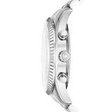 Buy Shop Michael Kors Runway Chronograph Black Dial Silver Steel Strap Watch For Women - MK5708 USA Online