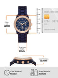 Buy Shop Michael Kors Runway Chronograph Blue Dial Blue Steel Strap Watch for Women - MK7423 USA Online