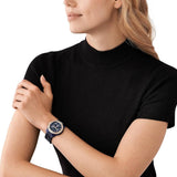 Buy Shop Michael Kors Runway Chronograph Blue Dial Blue Steel Strap Watch for Women - MK7423 USA Online