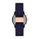 Buy Shop Michael Kors Runway Chronograph Blue Dial Blue Steel Strap Watch for Women - MK7423 USA Online