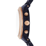 Buy Shop Michael Kors Runway Chronograph Blue Dial Blue Steel Strap Watch for Women - MK7423 USA Online
