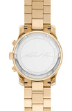 Buy Shop Michael Kors Runway Chronograph Blue Dial Gold Steel Strap Watch For Women - MK7353 USA Online