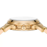 Buy Shop Michael Kors Runway Chronograph Blue Dial Gold Steel Strap Watch For Women - MK7353 USA Online