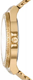 Buy Shop Michael Kors Runway Chronograph Blue Dial Gold Steel Strap Watch For Women - MK7353 USA Online
