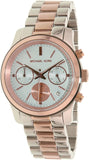 Buy Shop Michael Kors Runway Chronograph Blue Dial Two Tone Steel Strap Watch For Women - MK6166 USA Online