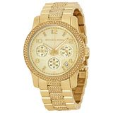 Buy Shop Michael Kors Runway Gold Dial Gold Steel Strap Watch for Women - MK5826 USA Online
