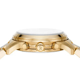 Buy Shop Michael Kors Runway Chronograph Gold Dial Gold Steel Strap Watch For Women - MK7323 USA Online