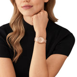 Buy Shop Michael Kors Runway Chronograph Gold Dial Gold Steel Strap Watch For Women - MK7326 USA Online