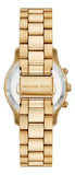 Buy Shop Michael Kors Runway Chronograph Gold Dial Gold Steel Strap Watch For Women - MK7326 USA Online