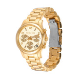 Buy Shop Michael Kors Runway Chronograph Gold Dial Gold Steel Strap Watch For Women - MK7326 USA Online
