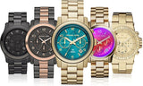 Buy Shop Michael Kors Runway Chronograph Grey Dial Two Tone Steel Strap Unisex Watch - MK8189 USA Online