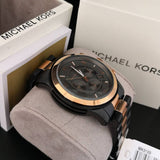 Buy Shop Michael Kors Runway Chronograph Grey Dial Two Tone Steel Strap Unisex Watch - MK8189 USA Online