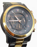 Buy Shop Michael Kors Runway Chronograph Grey Dial Two Tone Steel Strap Unisex Watch - MK8189 USA Online