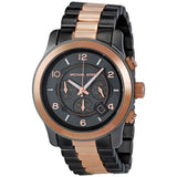 Buy Shop Michael Kors Runway Chronograph Grey Dial Two Tone Steel Strap Unisex Watch - MK8189 USA Online