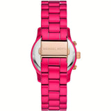 Buy Shop Michael Kors Runway Chronograph Limited Edition Pink Dial Pink Steel Strap Watch for Women - MK7478LE USA Online