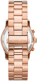 Buy Shop Michael Kors Runway Chronograph Pink Dial Rose Gold Steel Strap Watch For Women - MK7352 USA Online