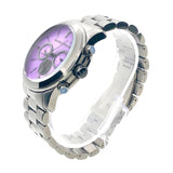 Buy Shop Michael Kors Runway Chronograph Purple Dial Black Steel Strap Watch For Women - MK5954 USA Online