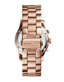 Buy Shop Michael Kors Runway Chronograph Purple Dial Rose Gold Steel Strap Watch For Women - MK6163 USA Online