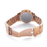 Buy Shop Michael Kors Runway Chronograph Purple Dial Rose Gold Steel Strap Watch For Women - MK6163 USA Online