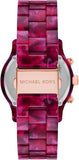 Buy Shop Michael Kors Runway Chronograph Red Dial Red Steel Strap Watch for Women - MK7425 USA Online