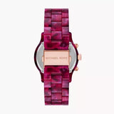 Buy Shop Michael Kors Runway Chronograph Red Dial Red Steel Strap Watch for Women - MK7425 USA Online