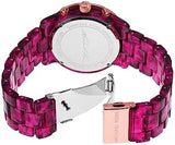 Buy Shop Michael Kors Runway Chronograph Red Dial Red Steel Strap Watch for Women - MK7425 USA Online