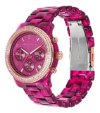 Buy Shop Michael Kors Runway Chronograph Red Dial Red Steel Strap Watch for Women - MK7425 USA Online
