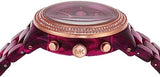Buy Shop Michael Kors Runway Chronograph Red Dial Red Steel Strap Watch for Women - MK7425 USA Online