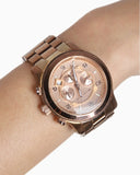 Buy Shop Michael Kors Runway Chronograph Rose Gold Dial Rose Gold Steel Strap Watch for Men - MK8096 USA Online