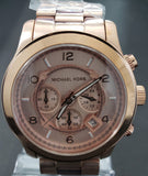Buy Shop Michael Kors Runway Chronograph Rose Gold Dial Rose Gold Steel Strap Watch for Men - MK8096 USA Online