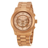 Buy Shop Michael Kors Runway Chronograph Rose Gold Dial Rose Gold Steel Strap Watch for Men - MK8096 USA Online