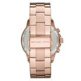 Buy Shop Michael Kors Runway Chronograph Rose Gold Dial Rose Gold Steel Strap Watch For Women - MK5778 USA Online